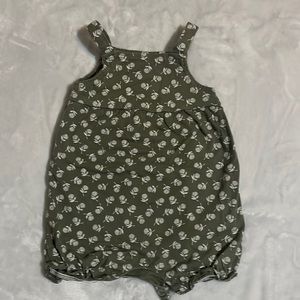 Carter’s green floral romper size 12M